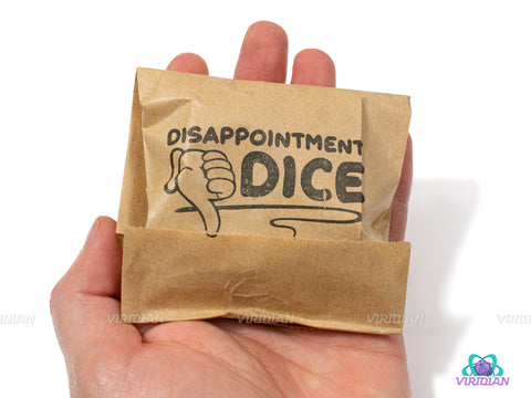 The Disappointment Set | RPG Set of 7 Unmatched Dice | Each Die Is 