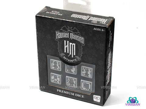 Haunted Mansion D6 (Premium Set) | (6) Grey Statue Bust Dice | Disney