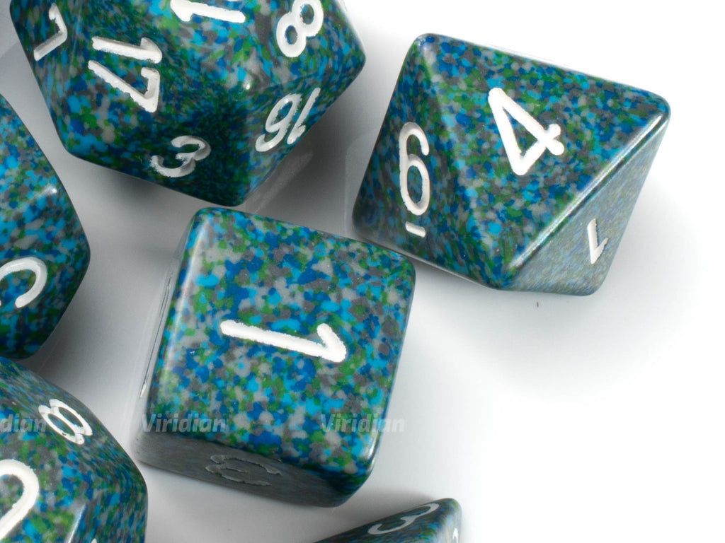 Speckled Sea | Blue & Green | Chessex Dice Set (7)